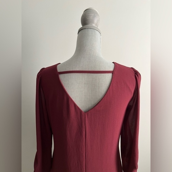Everyday Speechless Maroon Dress Size Medium - Picture 5 of 7